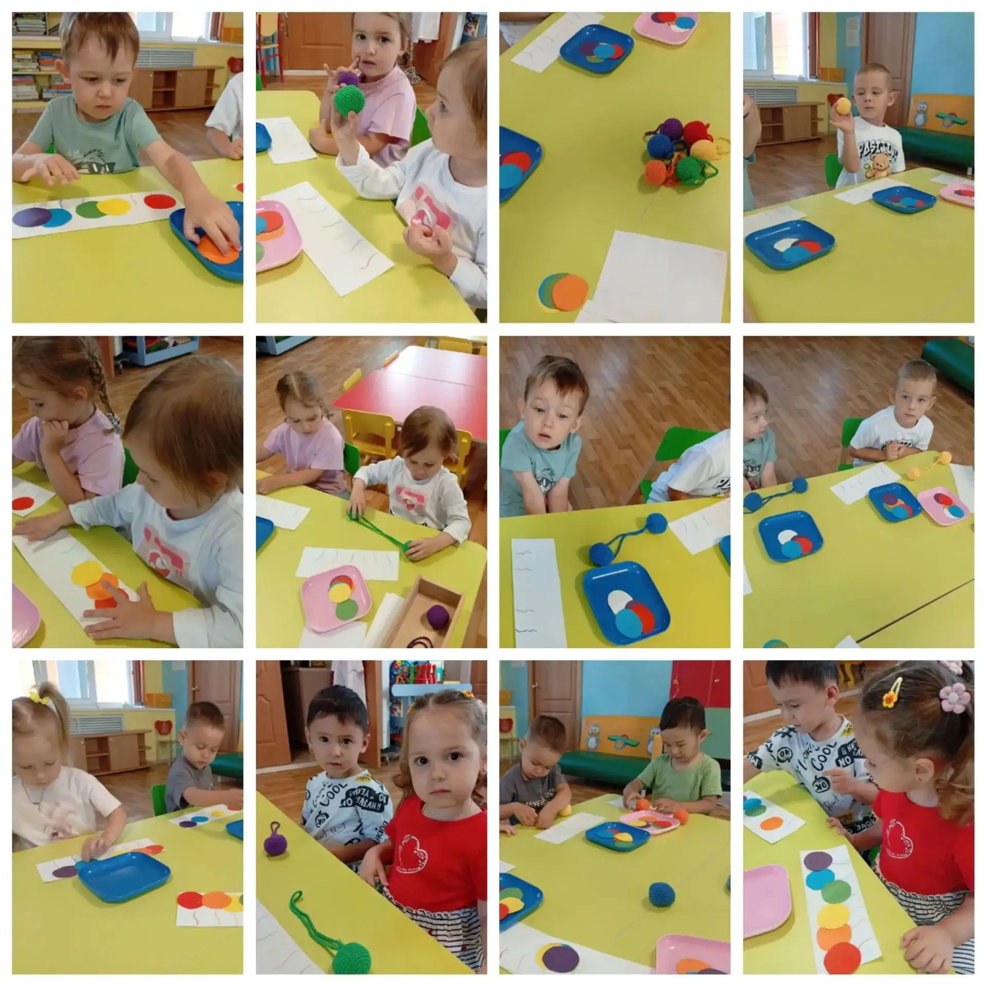 🎨 Изучаем цвета и развиваем пальчики в группе «Капелька»!