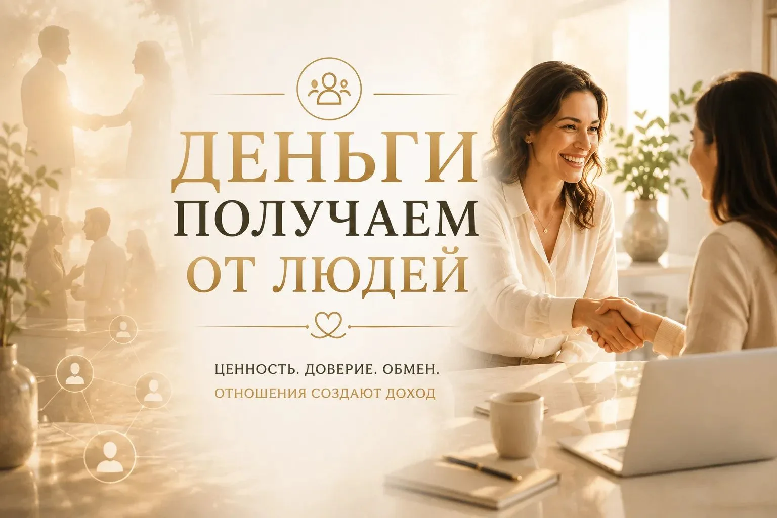 Деньги всегда приходят от людей