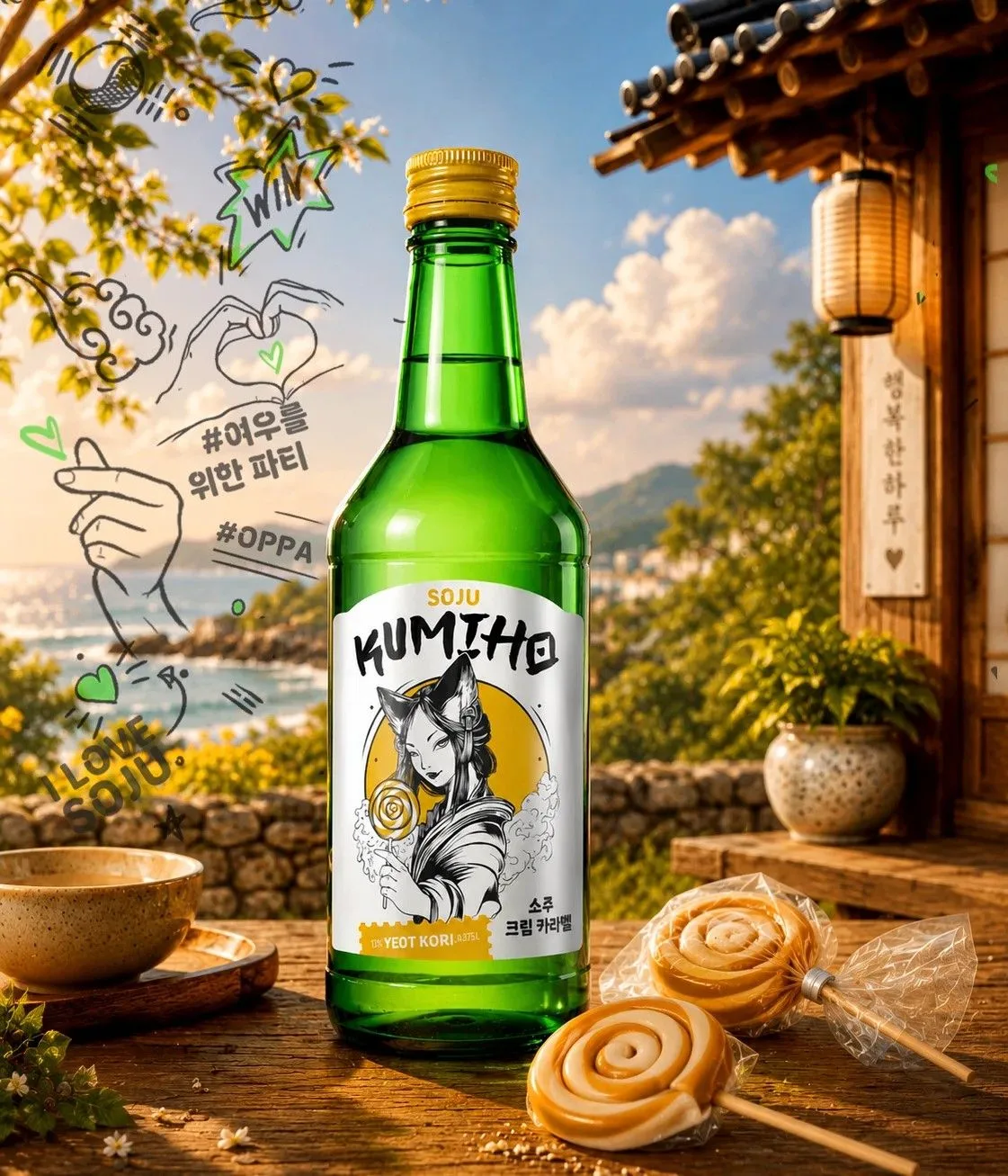 Как обещали, сегодня рассказываем про второй вкус нашей гастро-серии: SOJU KUMIHO YEOT KORI (сливочн