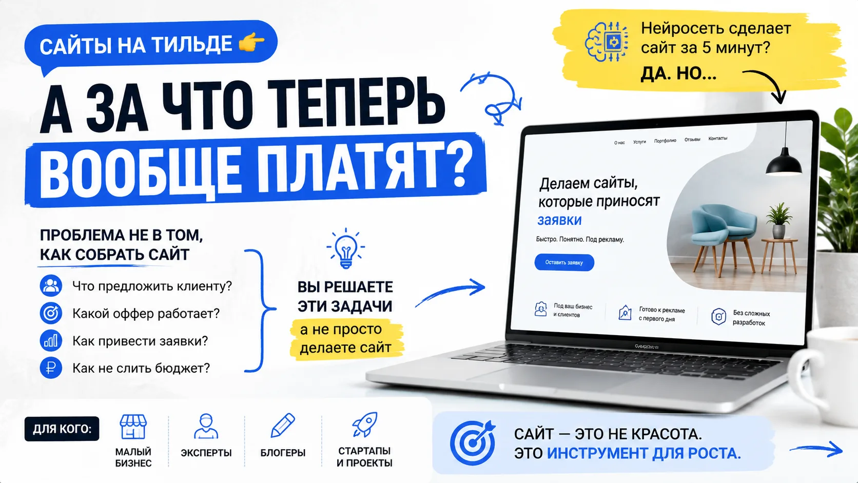 🌐 «ДЕЛАЮ САЙТЫ НА ТИЛЬДЕ». А ЗА ЧТО ТЕПЕРЬ ВООБЩЕ ПЛАТИТЬ?