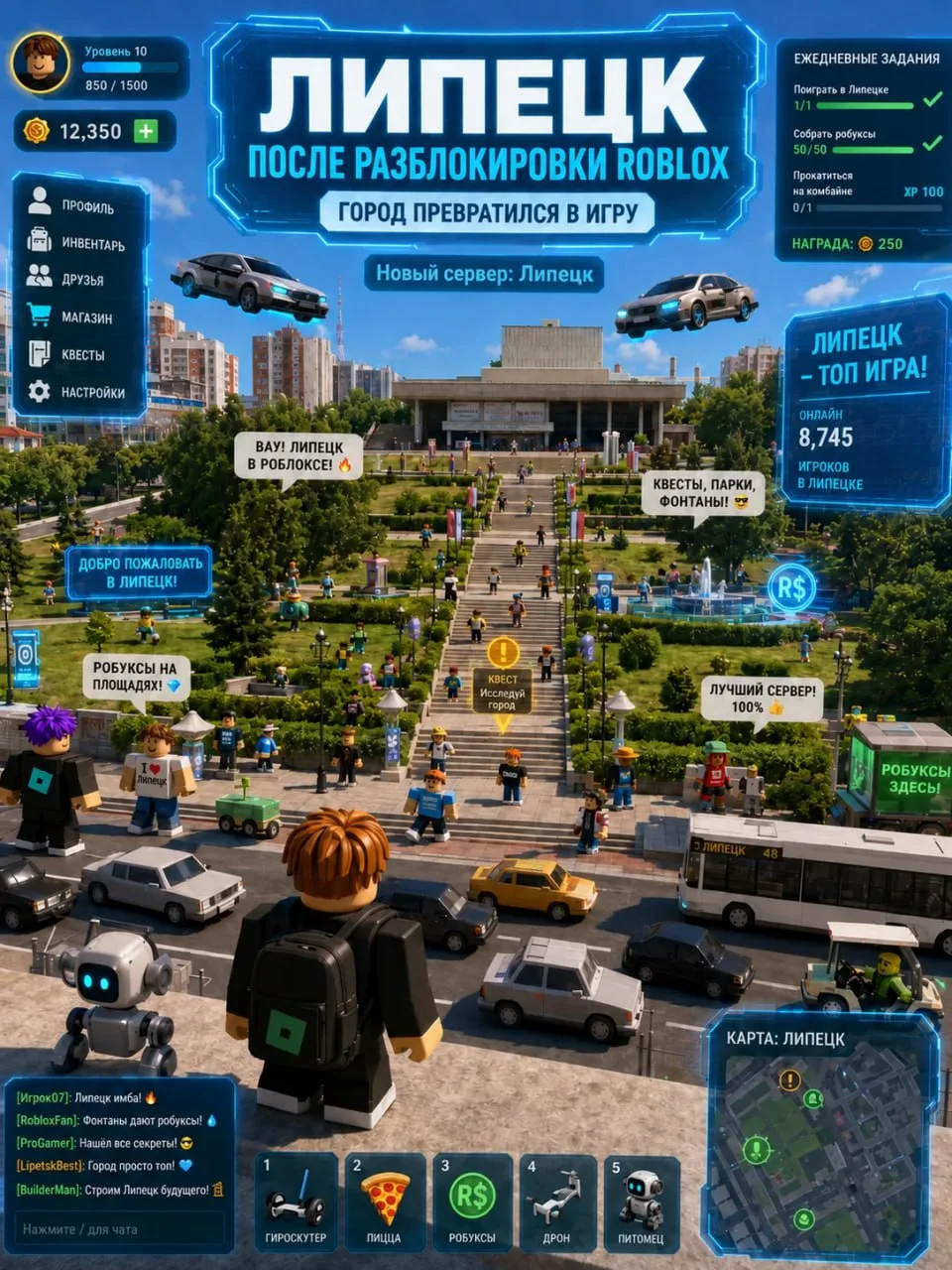 🎮 Обстановка в Липецке после разблокировки Roblox

Родители снова потеряли детей до вечера.

Ваш пу