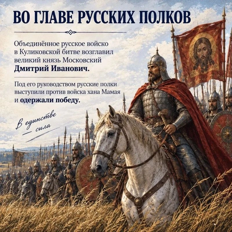 📜 День воинской славы: победа на Куликовом поле 📜