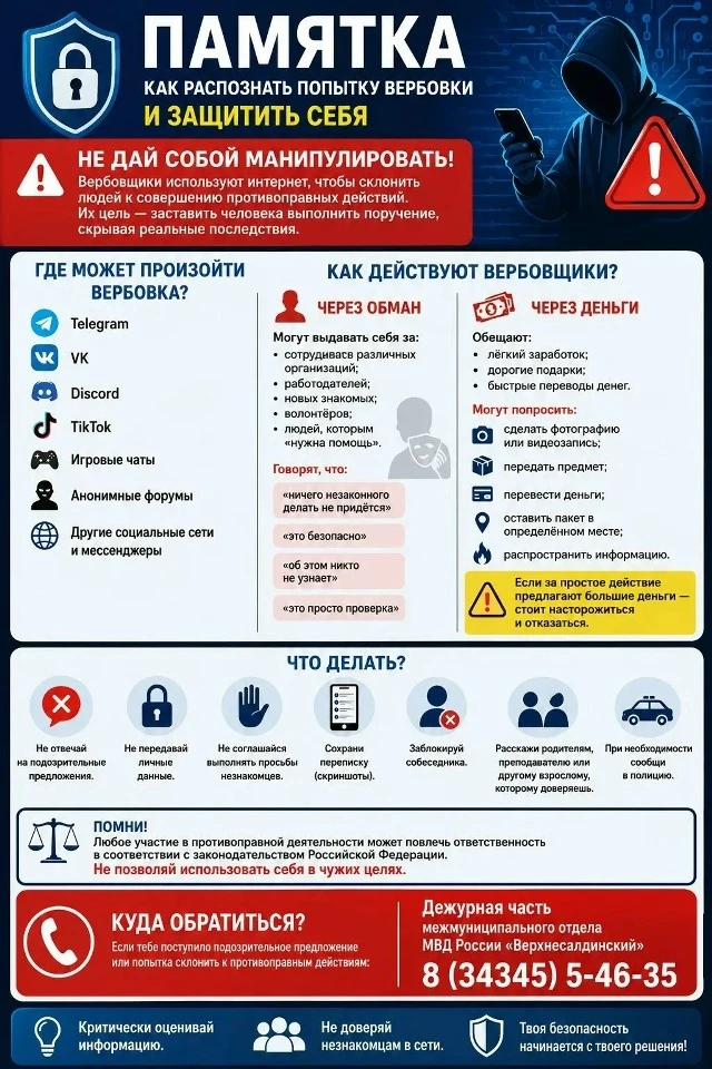 КАК РАСПОЗНАТЬ ПОПЫТКУ ВЕРБОВКИ И ЗАЩИТИТЬ СЕБЯ