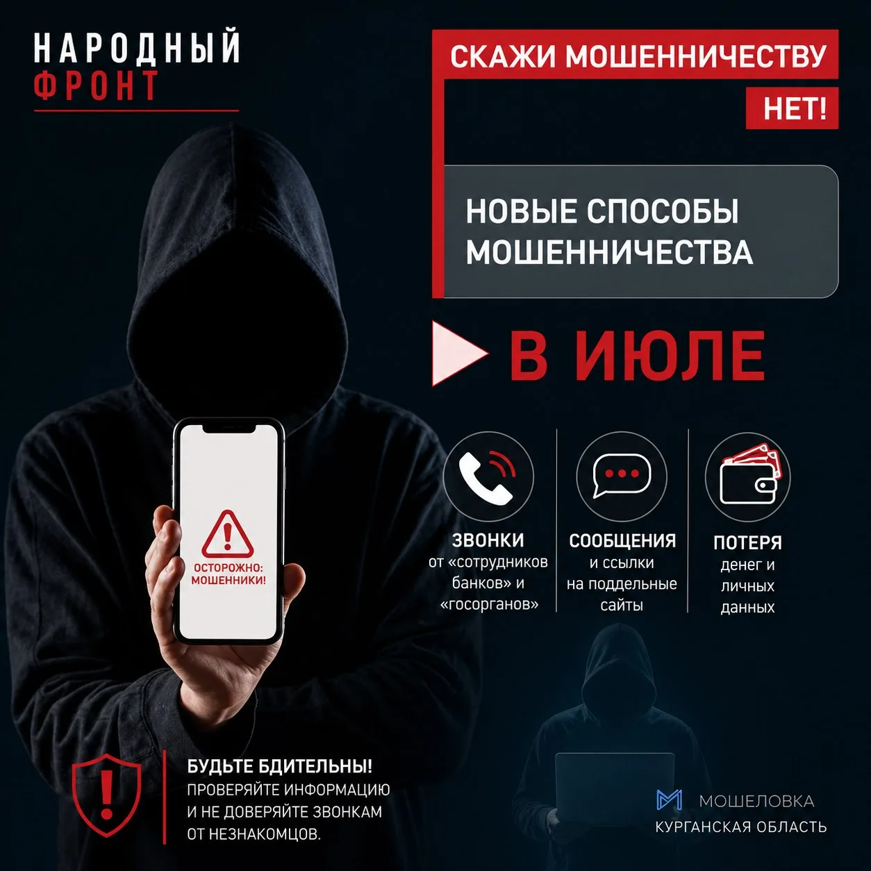 9 миллионов за 2 недели: июльские схемы мошенничества в Курганской области.