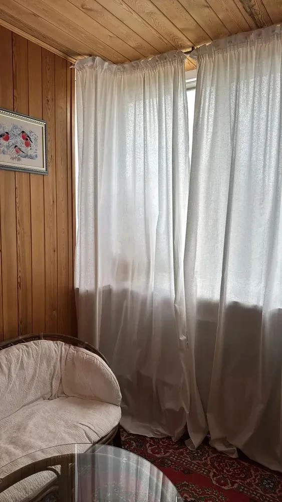 Лёгкие шторы из отбельного полульна (фото предоставлена покупателем).