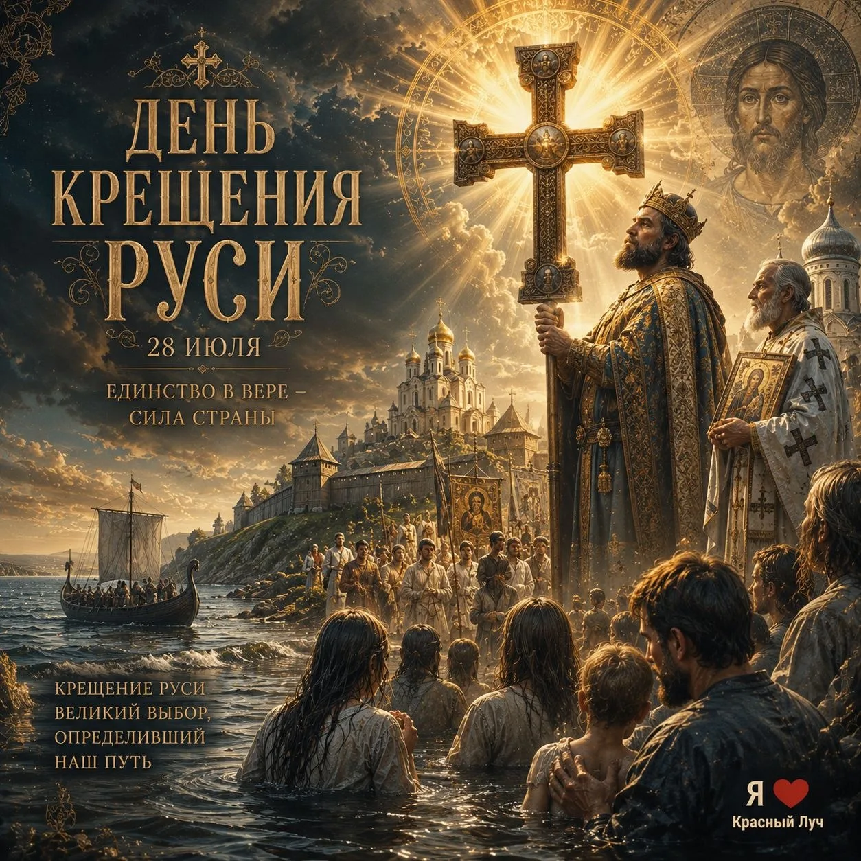 🇷🇺 Дорогие Краснолучани,  поздравляем  вас с праздником "День Крещения Руси!"

Сегодня мы вспомина