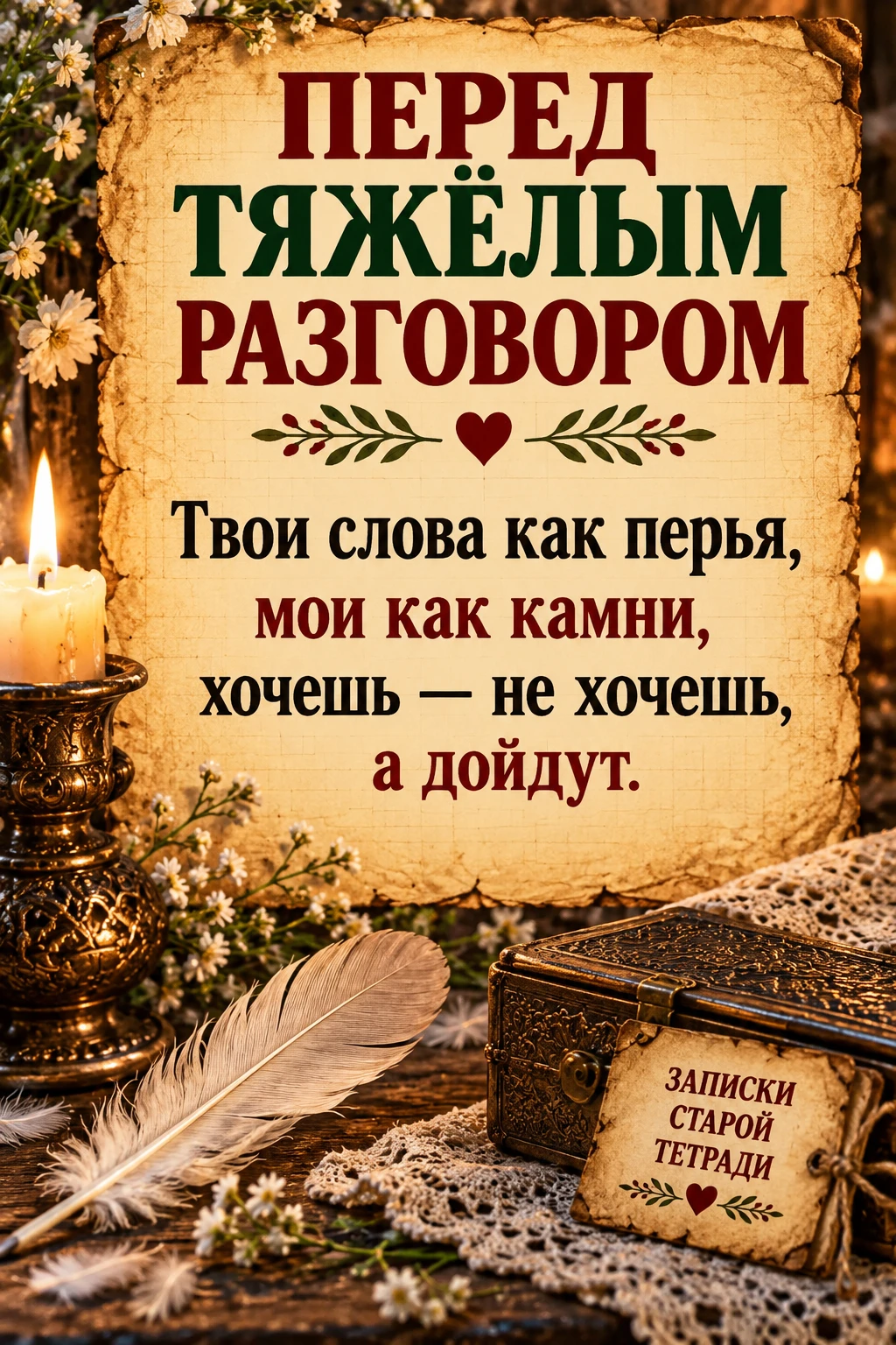 🌿 Перед тяжёлым разговором