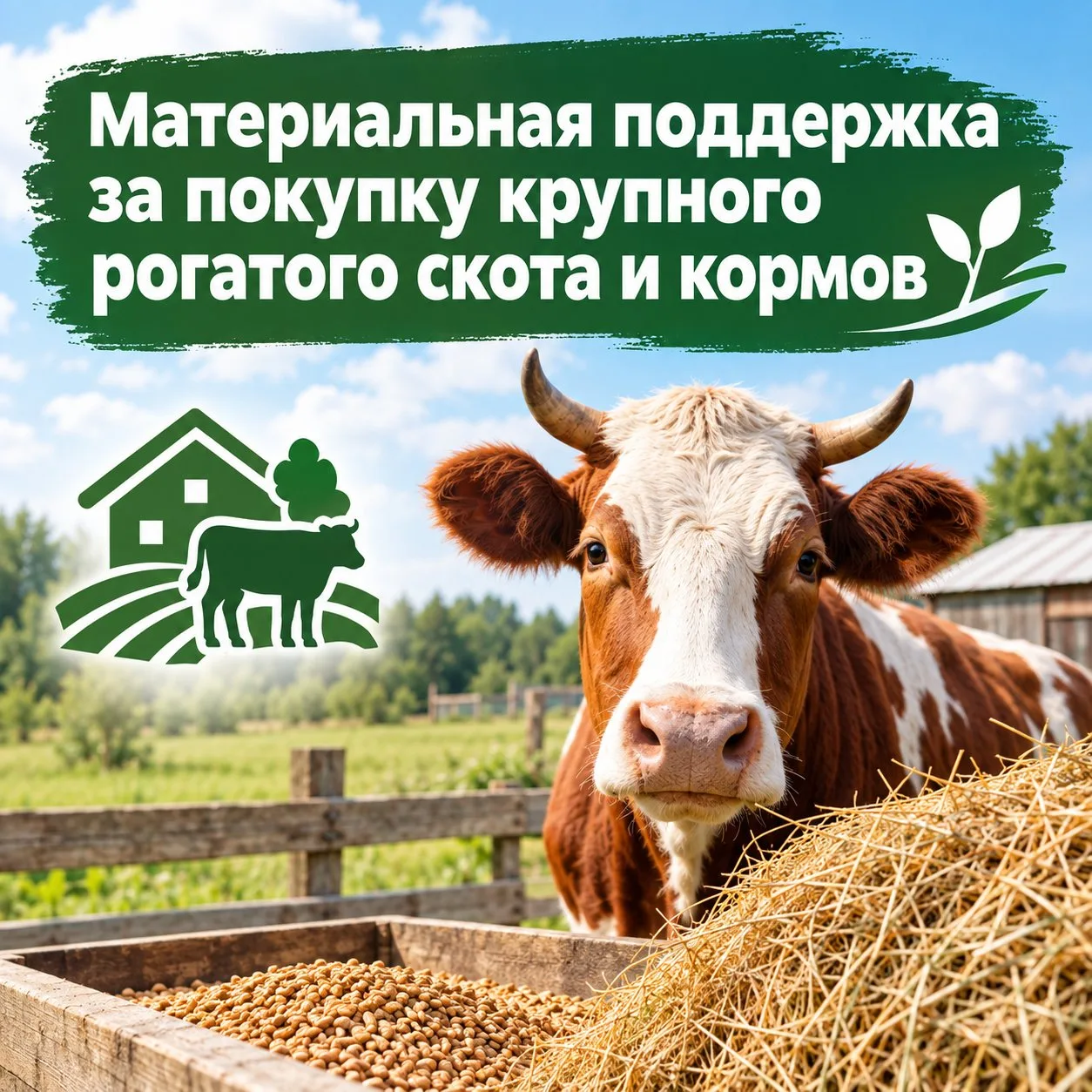 В Боровском округе владельцы личных подсобных хозяйств смогут обратиться за материально...