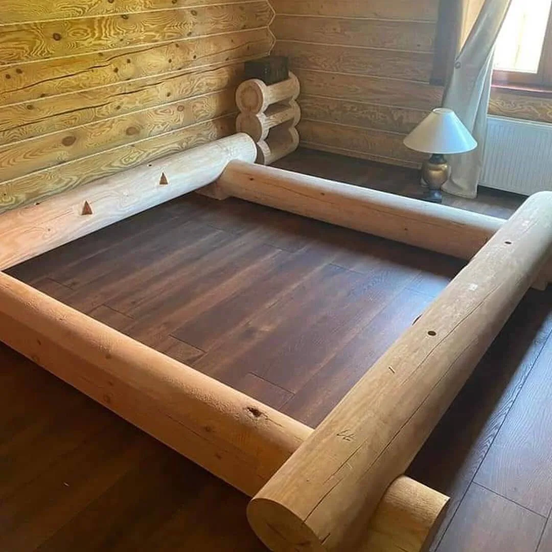 Кровать с бревен 🪵

Натуральная красота в интерьере — это не только стильно, но и доступно! Двуспал