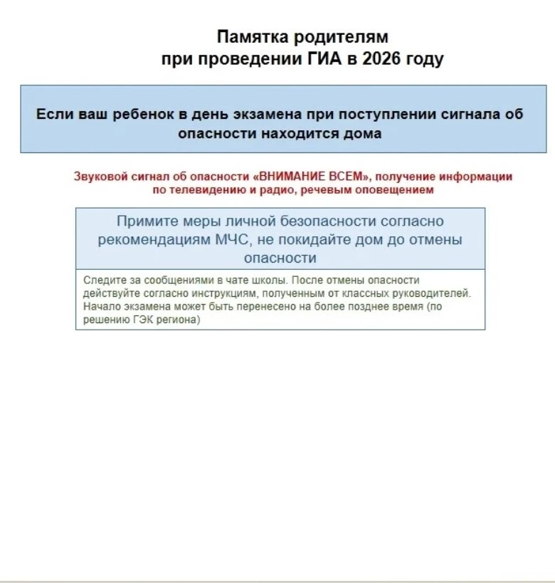 Важная информация о порядке действий на экзаменах при угрозе БПЛА  С 1 июня в Чувашии стартует перио