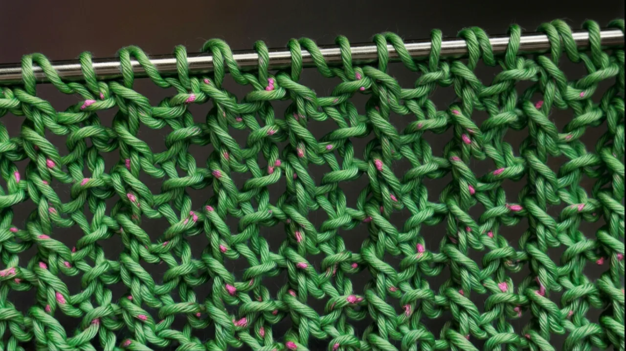 🧶 «Колечки» — двусторонний и очень эластичный, без изнаночных

 📌 Идеален для шарфа, палантина, ле