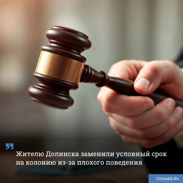 ⚖️ Житель Долинска за кражу получил небольшой условный срок, мог отгулять его и забыть....