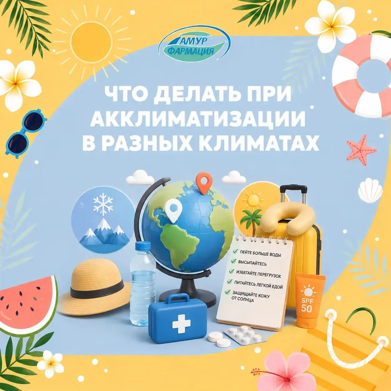 🌍 Отпуск без сюрпризов: что делать при акклиматизации в разных климатах?

Долгожданное путешествие 