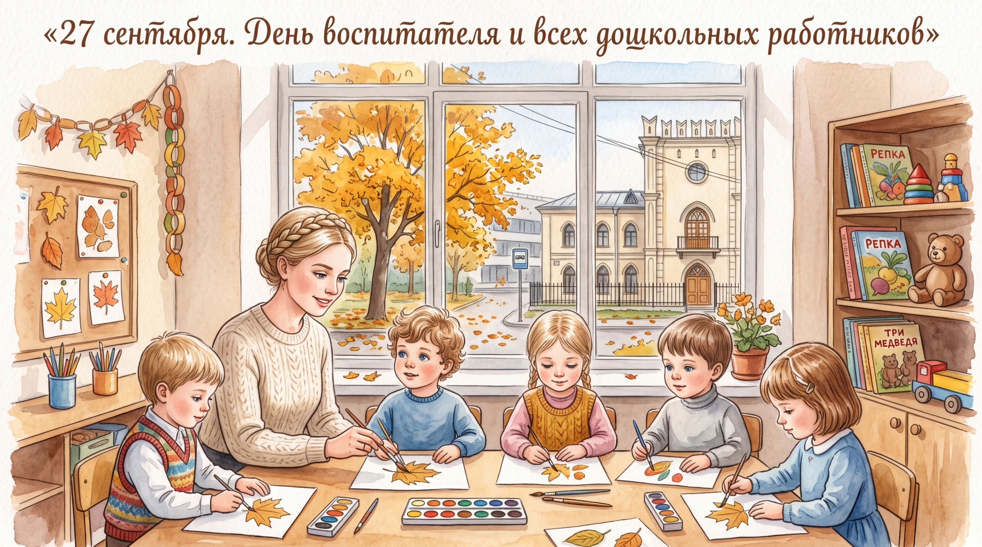 Сегодня день тех, кто первым учит наших детей дружить, слушать и удивляться миру. 💛