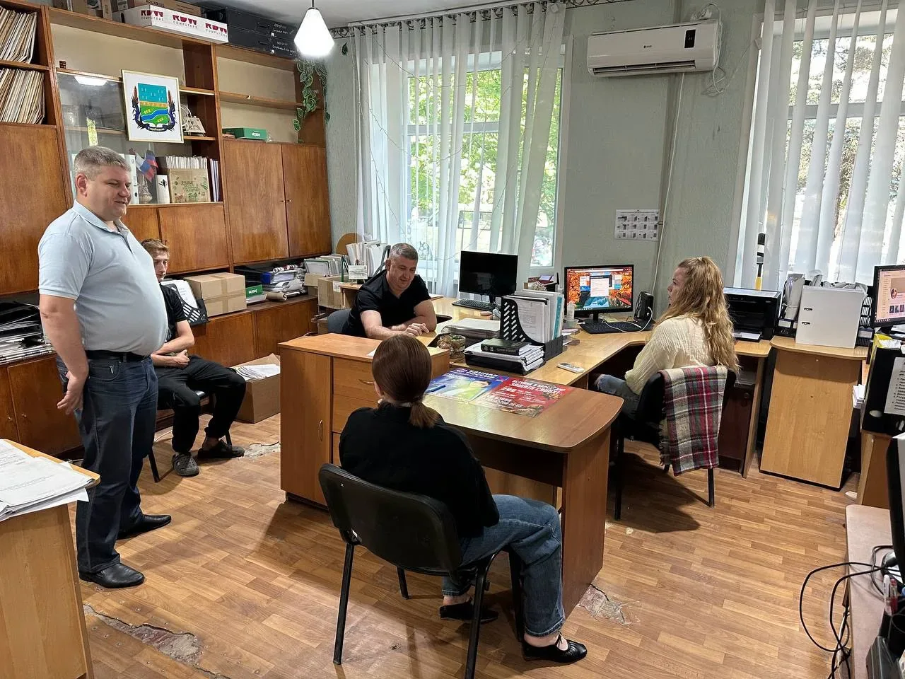Алексей Михайлов обсудил с работниками Старобешевского территориального отдела актуальные вопросы ра
