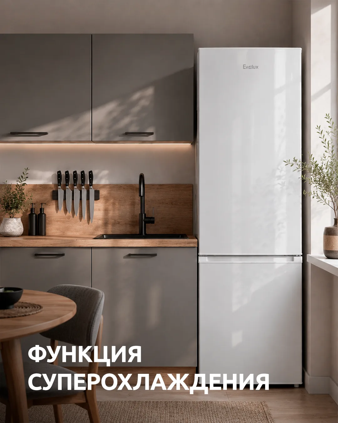 Холодильник Evelux FS 2261 W