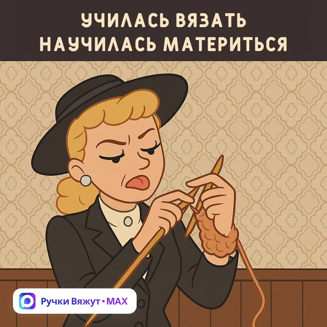 А говорят что вязание успокаивает... 😁

💬 Вступайте в наш уютный чатик вязальщиц: 
https://max.ru/