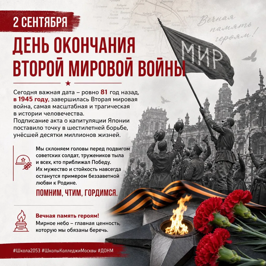 2 сентября – День окончания Второй мировой войны