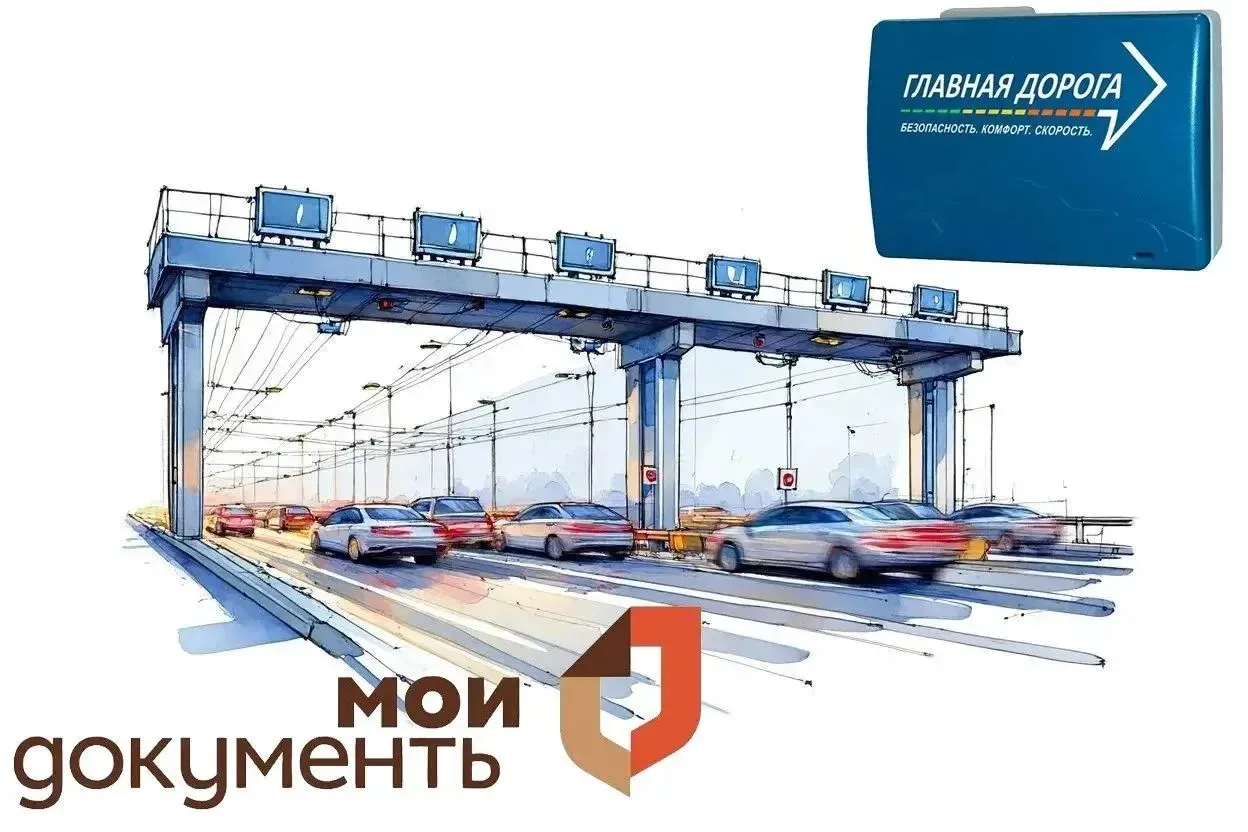 ❗️Транспондер «Главная дорога»: комфорт на платных трассах начинается в МФЦ