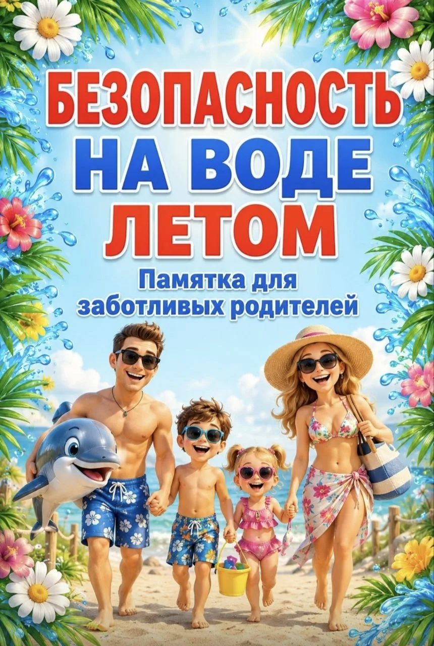 Чтобы обеспечить безопасность детей у воды летом, постоянно контролируйте их, разрешайт...