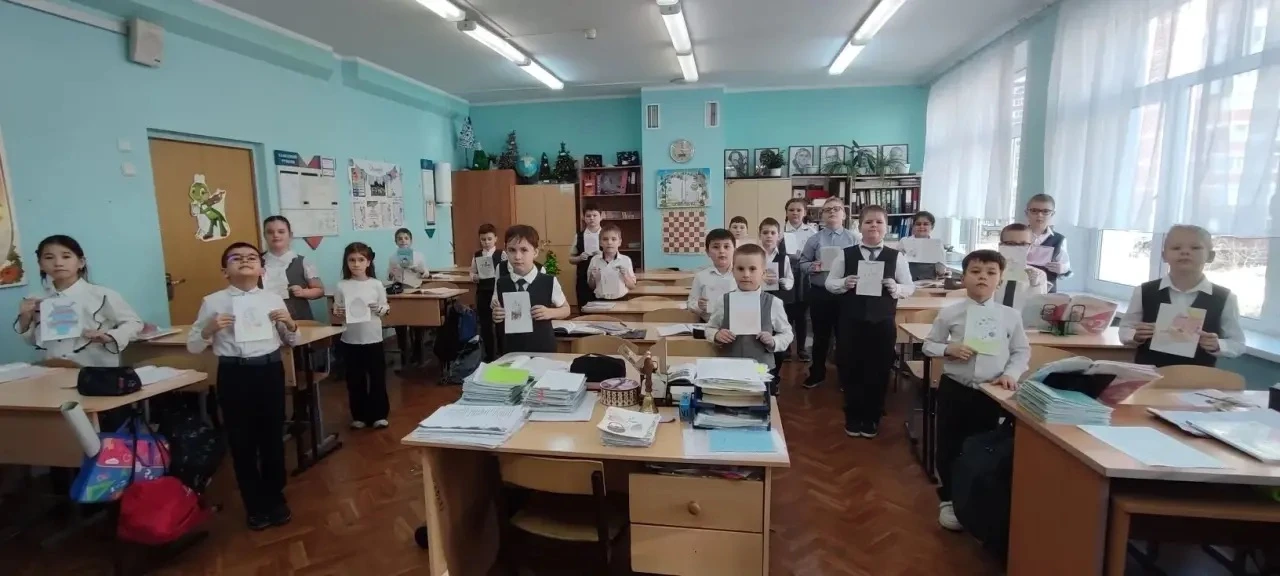 🕊️ Пасхальное тепло детских сердец — защитникам  В преддверии светлого праздника Пасхи ученики начал