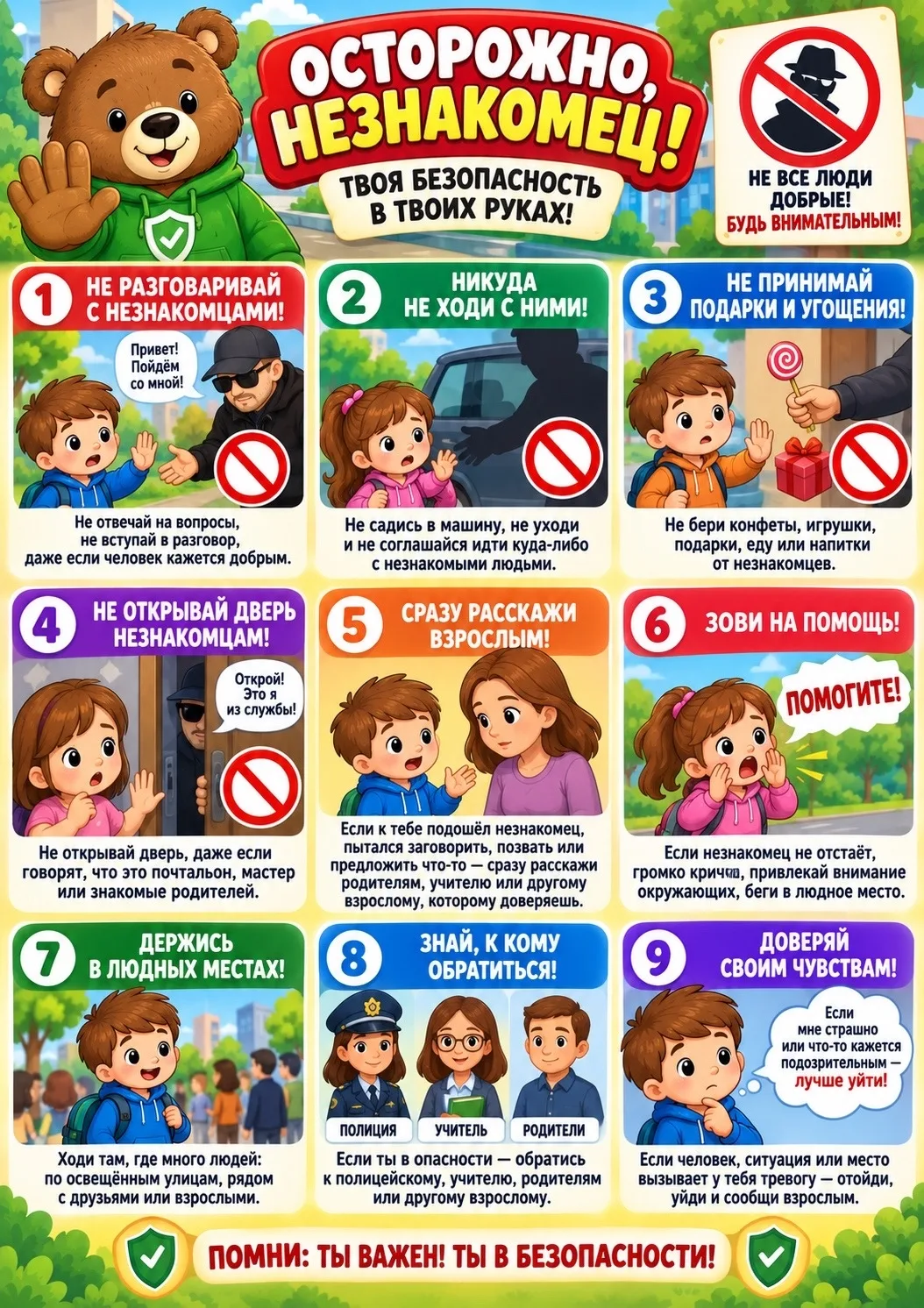 🛑 Безопасность детей — в наших руках! 🛑