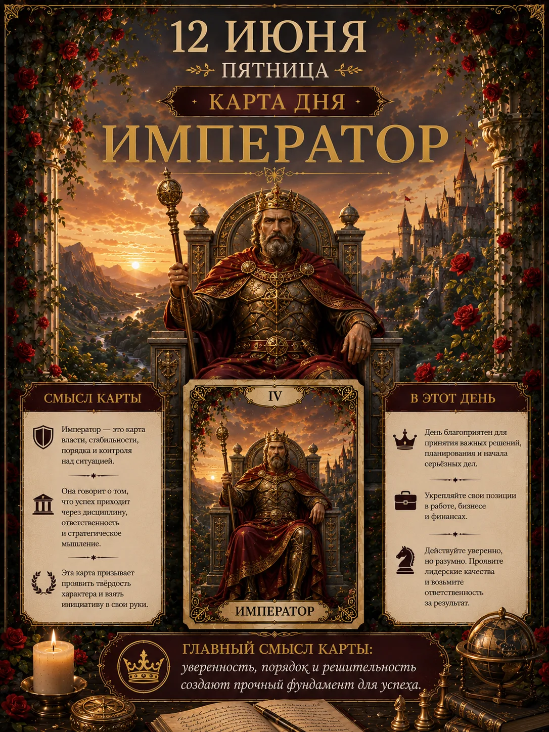 📅 12 июня, пятница — 👑 Император