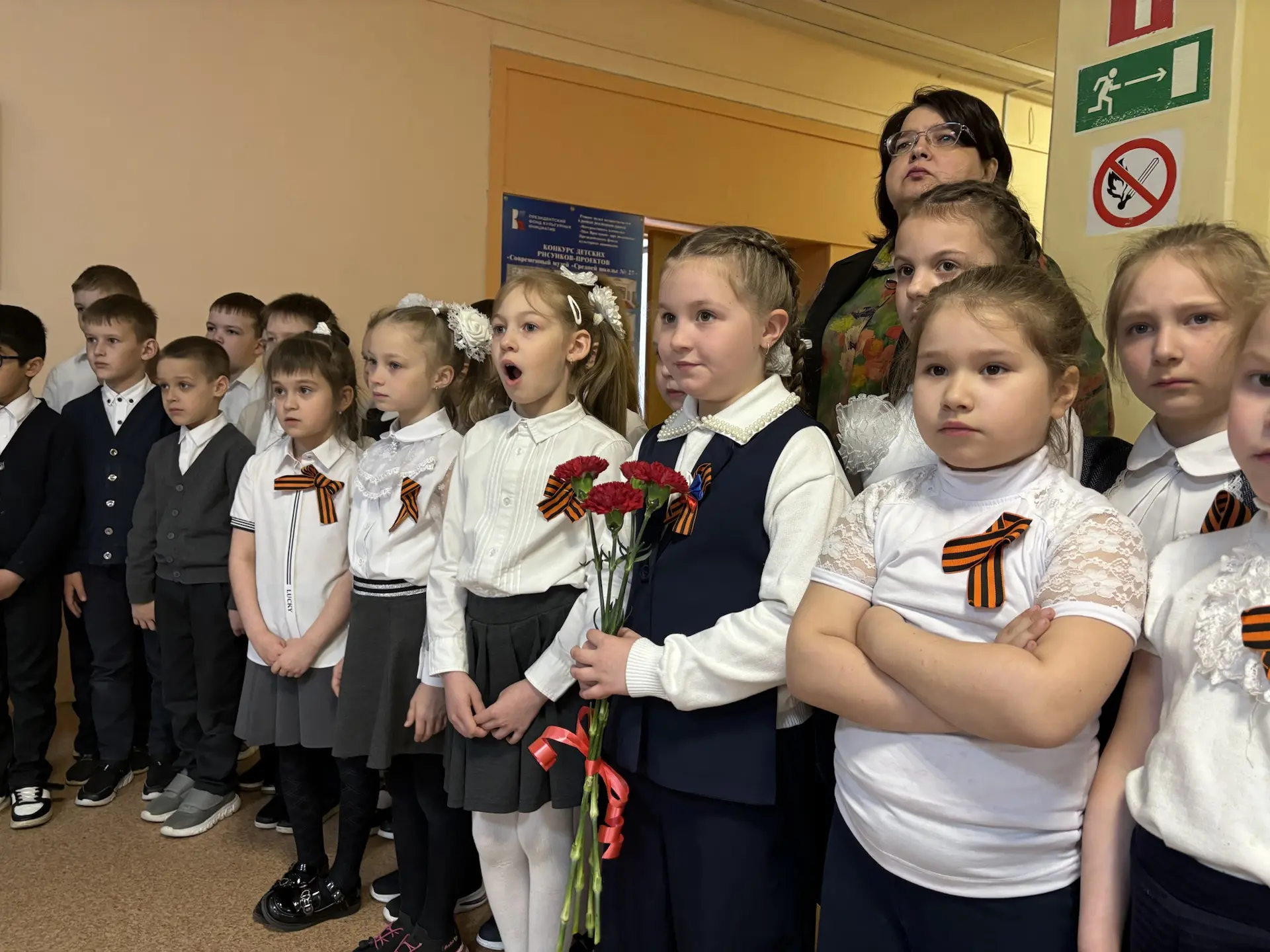 #СОБЫТИЯИНВОСТИШКОЛЫ27 🇷🇺Торжественная линейка, посвященная 81-й годовщине Великой Победы❗️ ☀️Сегодн