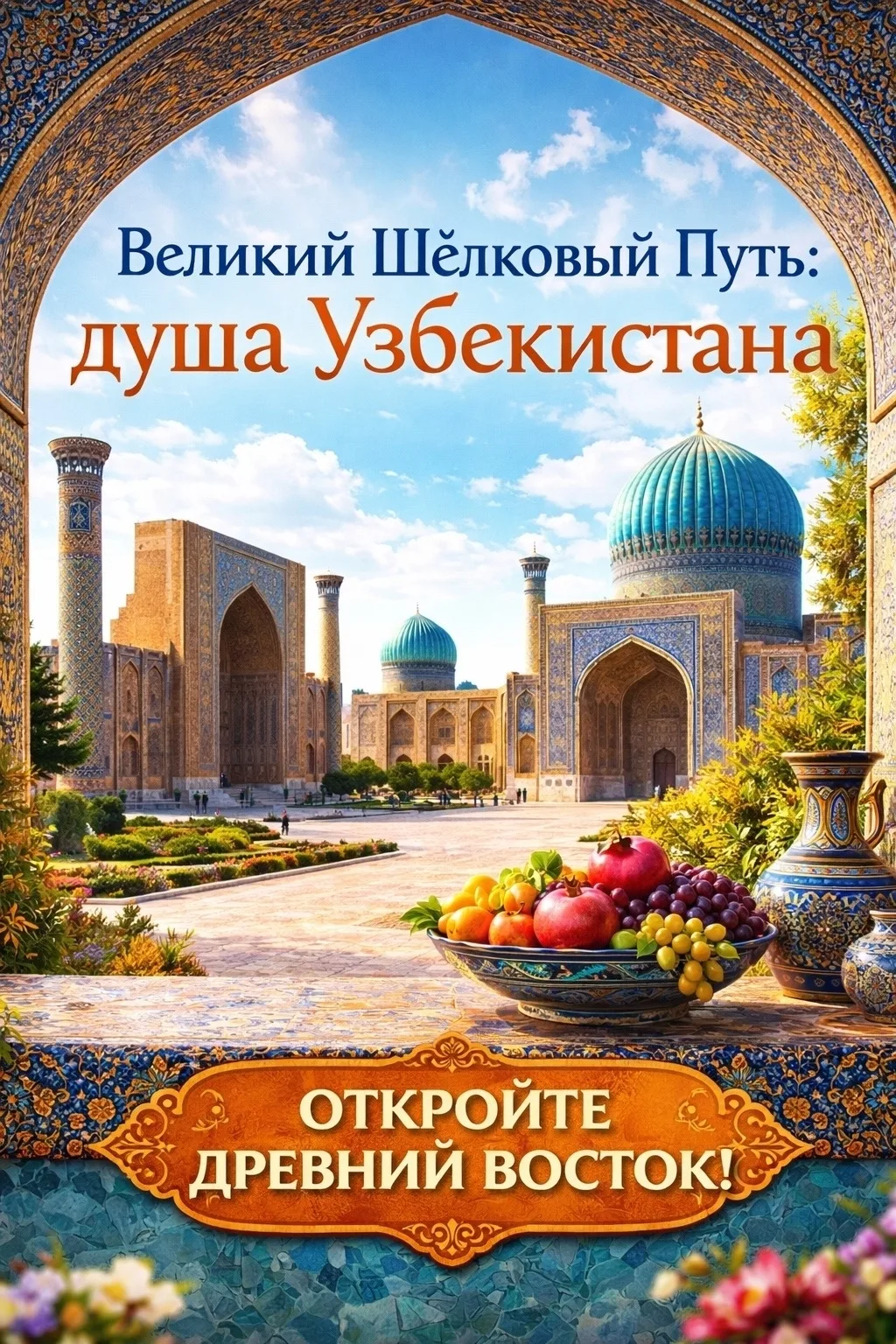 Автобусный тур «Великий Шёлковый Путь: Душа Узбекистана»☀