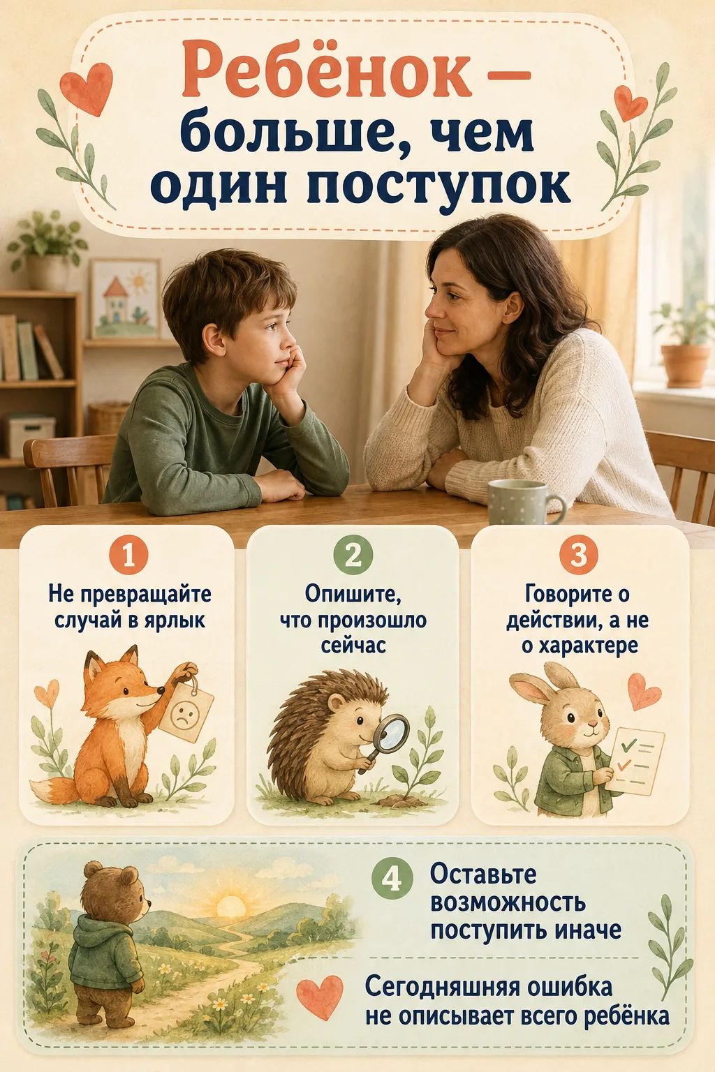 💬 Ребёнок — больше, чем один поступок