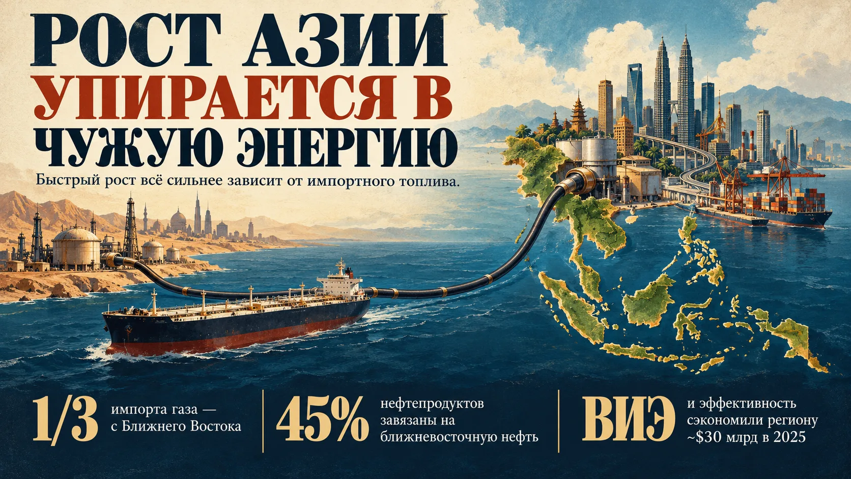 Рост Азии упирается в чужую энергию