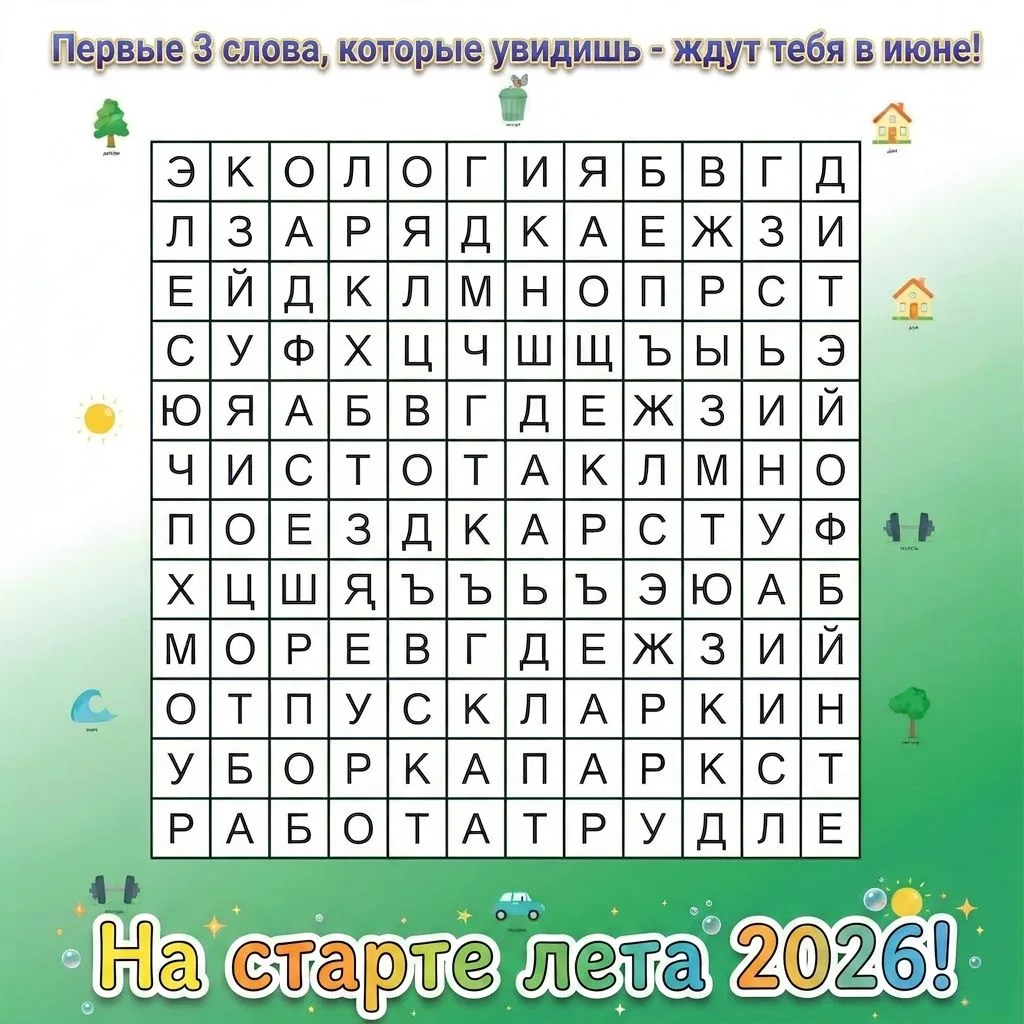 💯 Впереди лето 2026: пора отпусков, пикников, дачных хлопот и… правильных привычек. ♻️