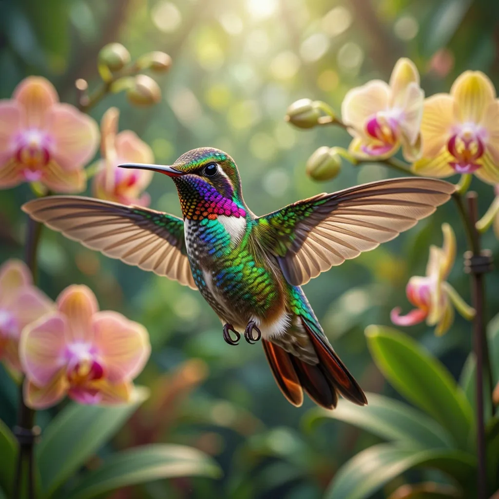 🐦 Колибри — единственные в мире птицы, способные летать назад!