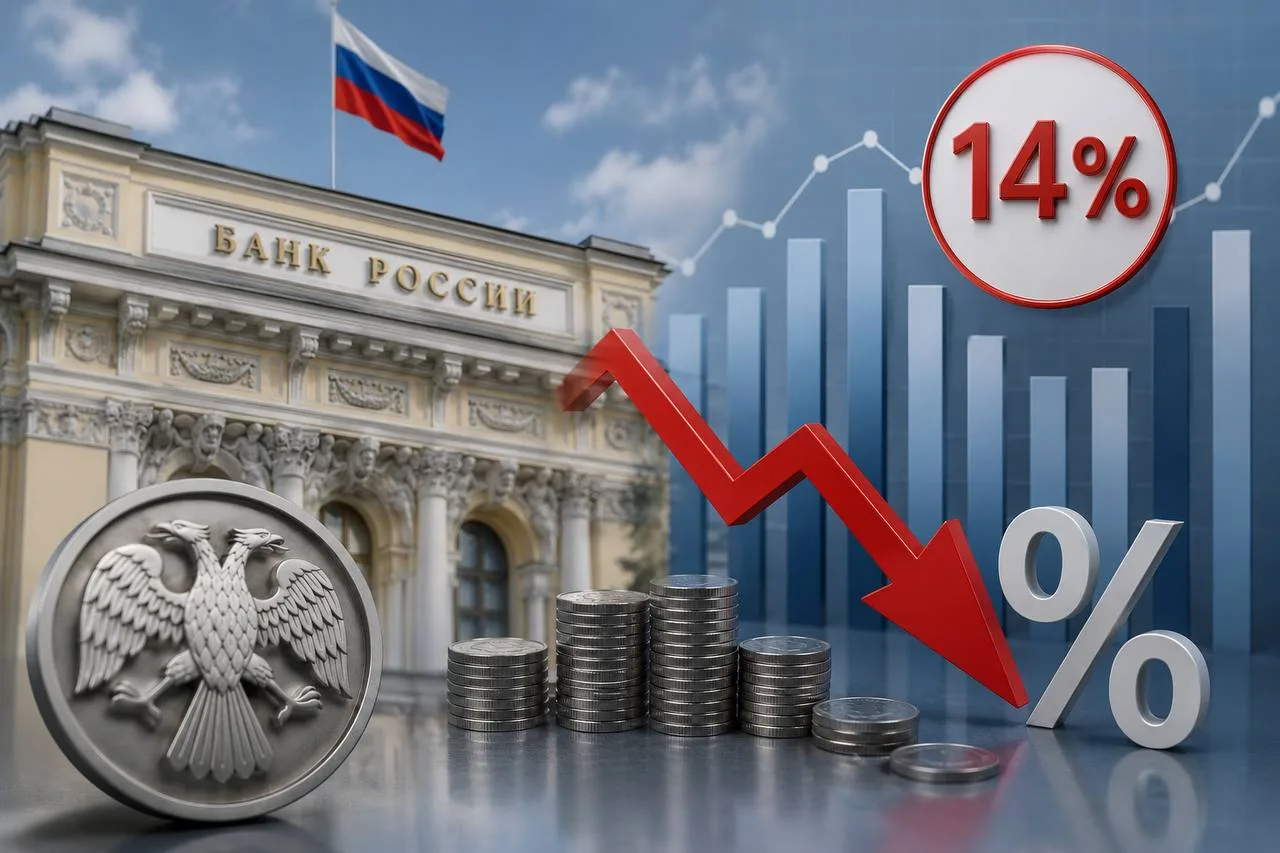 Центробанк понизил ключевую ставку до 14%.

Снижение делает кредиты доступнее для бизнеса и населени