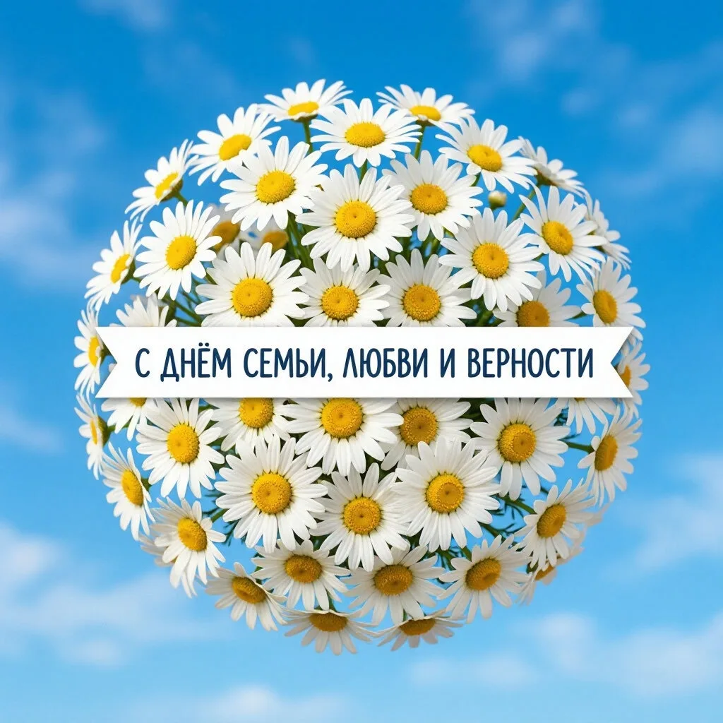 🌼 Ромашки и День семьи, любви и верности 🌼