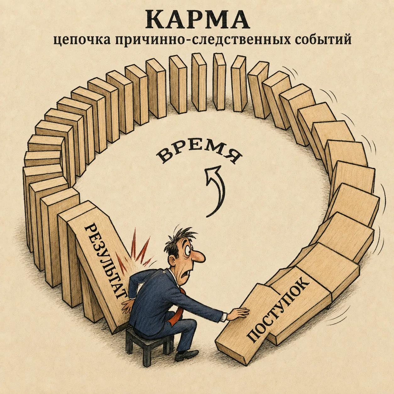 "Жопа" всегда возвращается словно бумеранг, когда её запускает... руководитель! 
Старт "жопы" происх