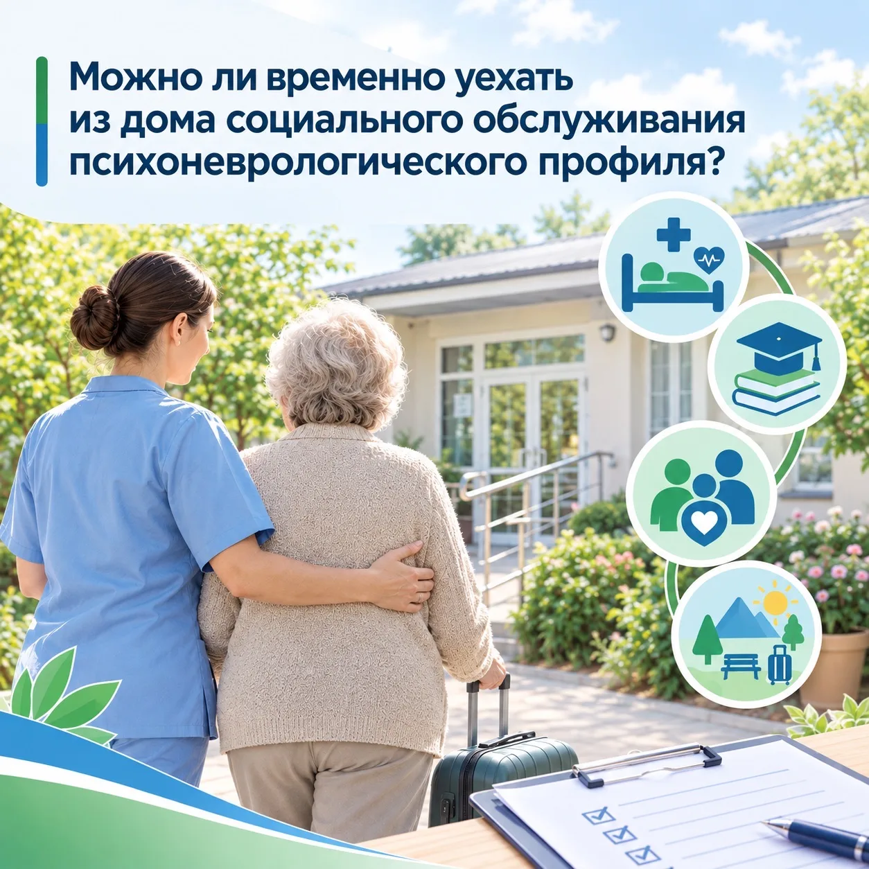 Можно ли временно уехать из дома социального обслуживания психоневрологического профиля?