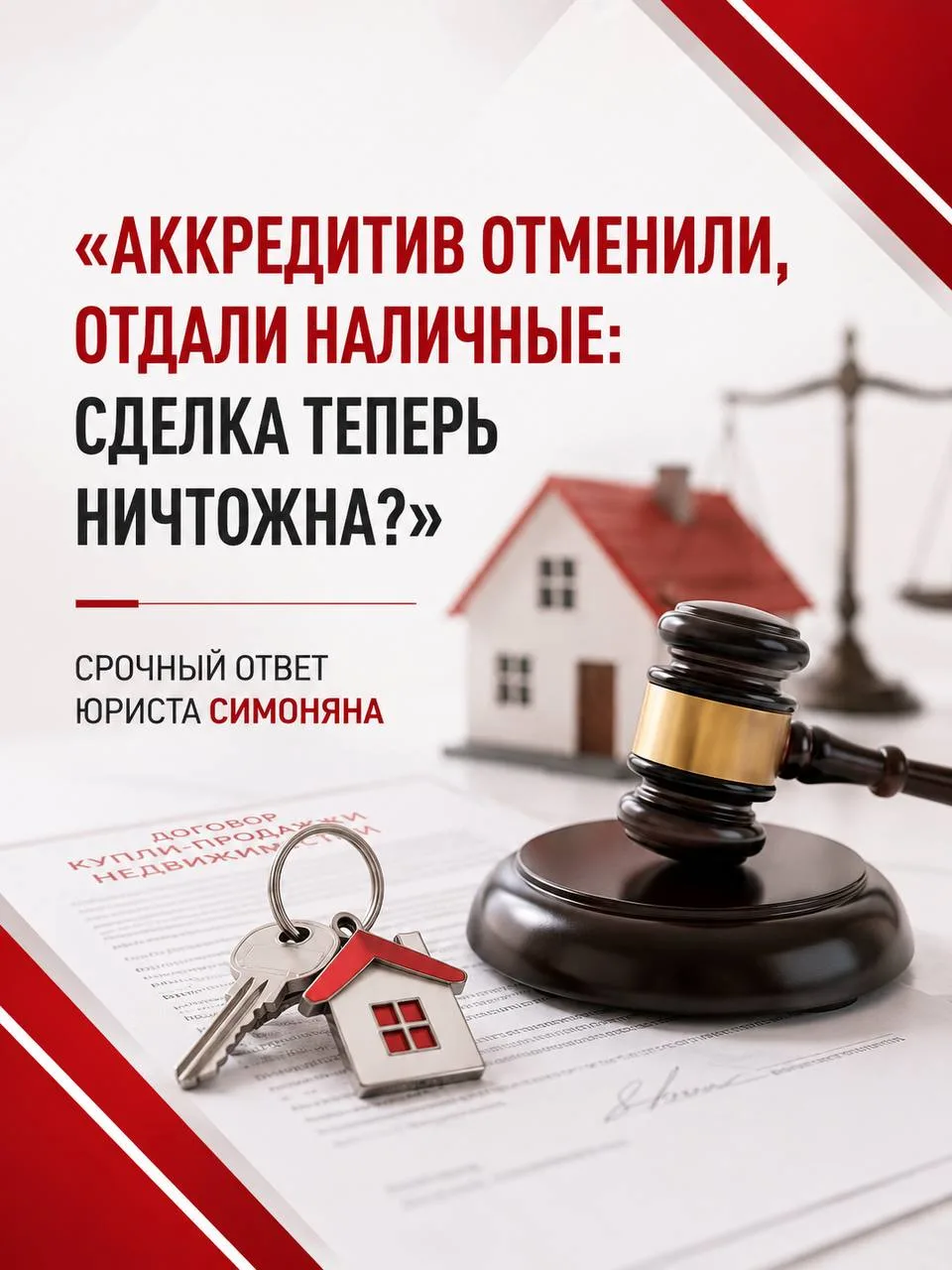 Аккредитив отменили, рассчитались наличными. Сделка теперь недействительна?