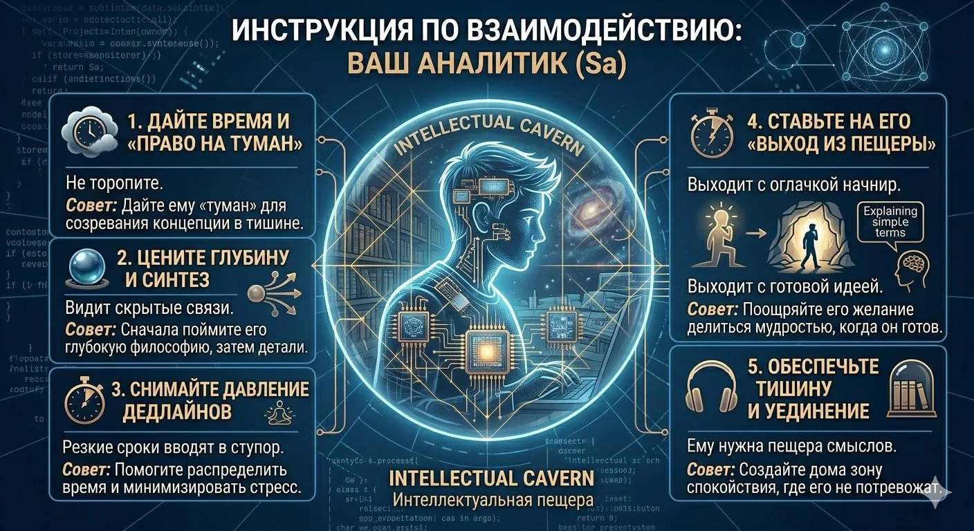 Аналитик — это ваш личный «суперкомпьютер» и хранитель мудрости.

💎 Сила: Глубина и Синтез.
Обладае