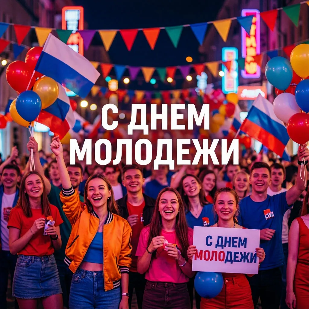 🥳Дорогие друзья! Поздравляю вас с Днем молодежи России!
