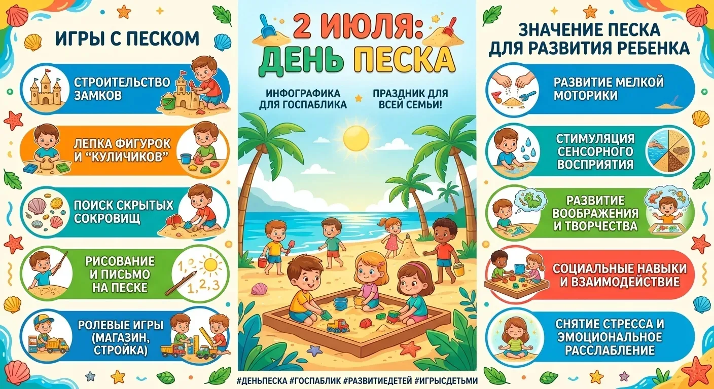 🌞 Песочное лето: строим миры своими руками!