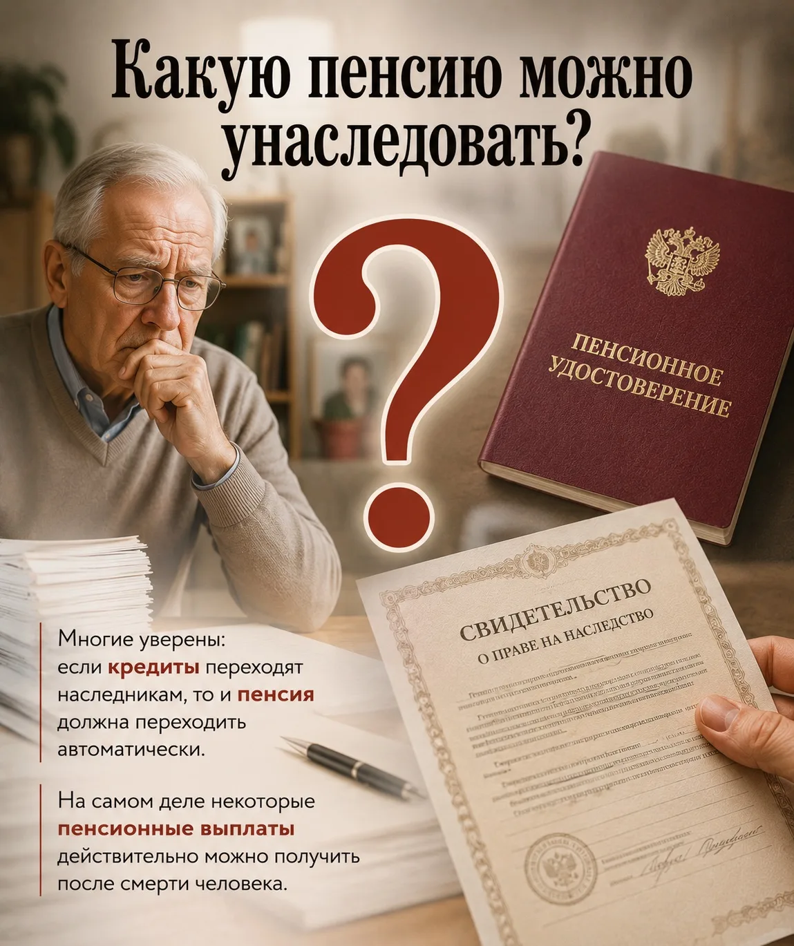 Многие считают, что после смерти человека пенсия просто прекращается и родственники нич...