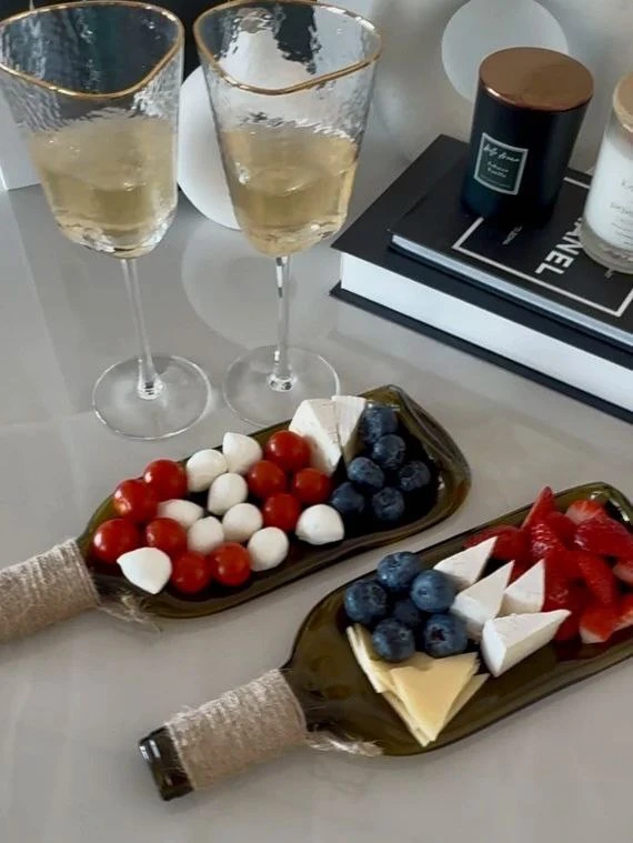 Тарелка бутылка для сервировки🍾