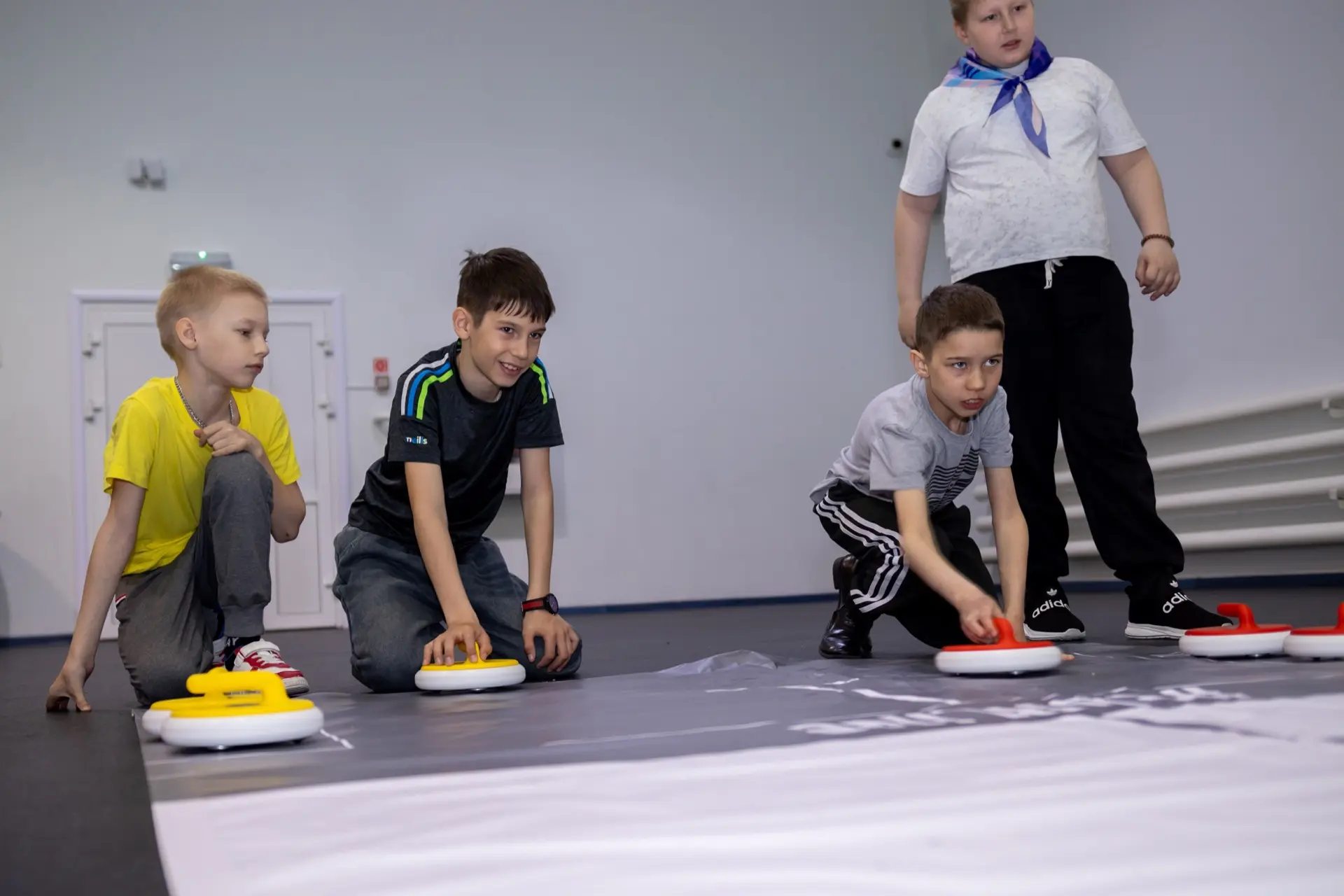 Спортивный азарт на смене «Орлят России» 🔥🥌  ❤️ В филиале «Олимпийская Ребячка» в рамках внутрилагер