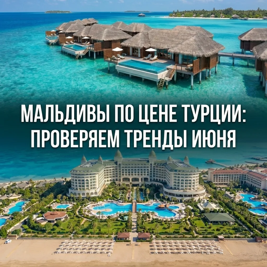 Мальдивы вместо Турции со скидкой 50%: разбираем главный миф июня на калькуляторе 🔍 
Анталья на «вс