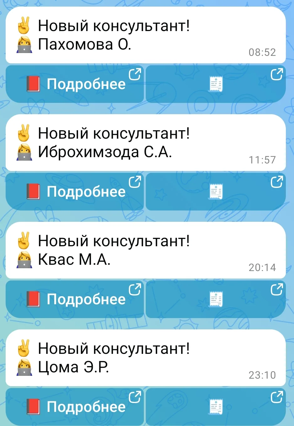 ОТЧЕТ ПО РЕГИСТРАЦИЯМ
