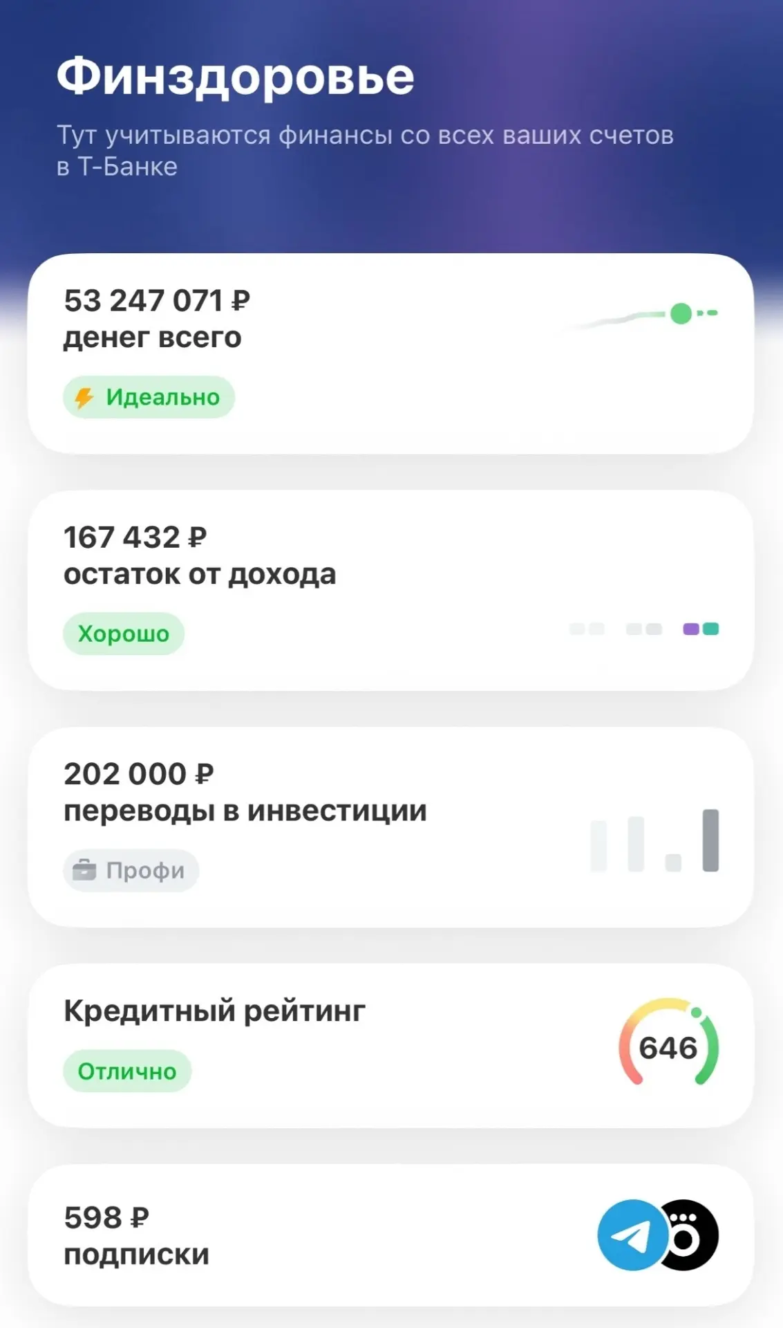 Финансово здоров! ----------------------------- Свободное время в приложении банка и чего только не 