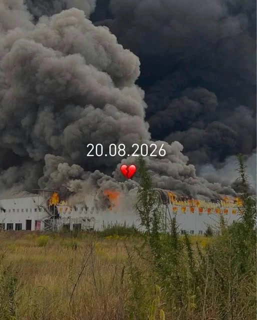Уничтоженный в ходе ударов логистический склад в Киевской области.