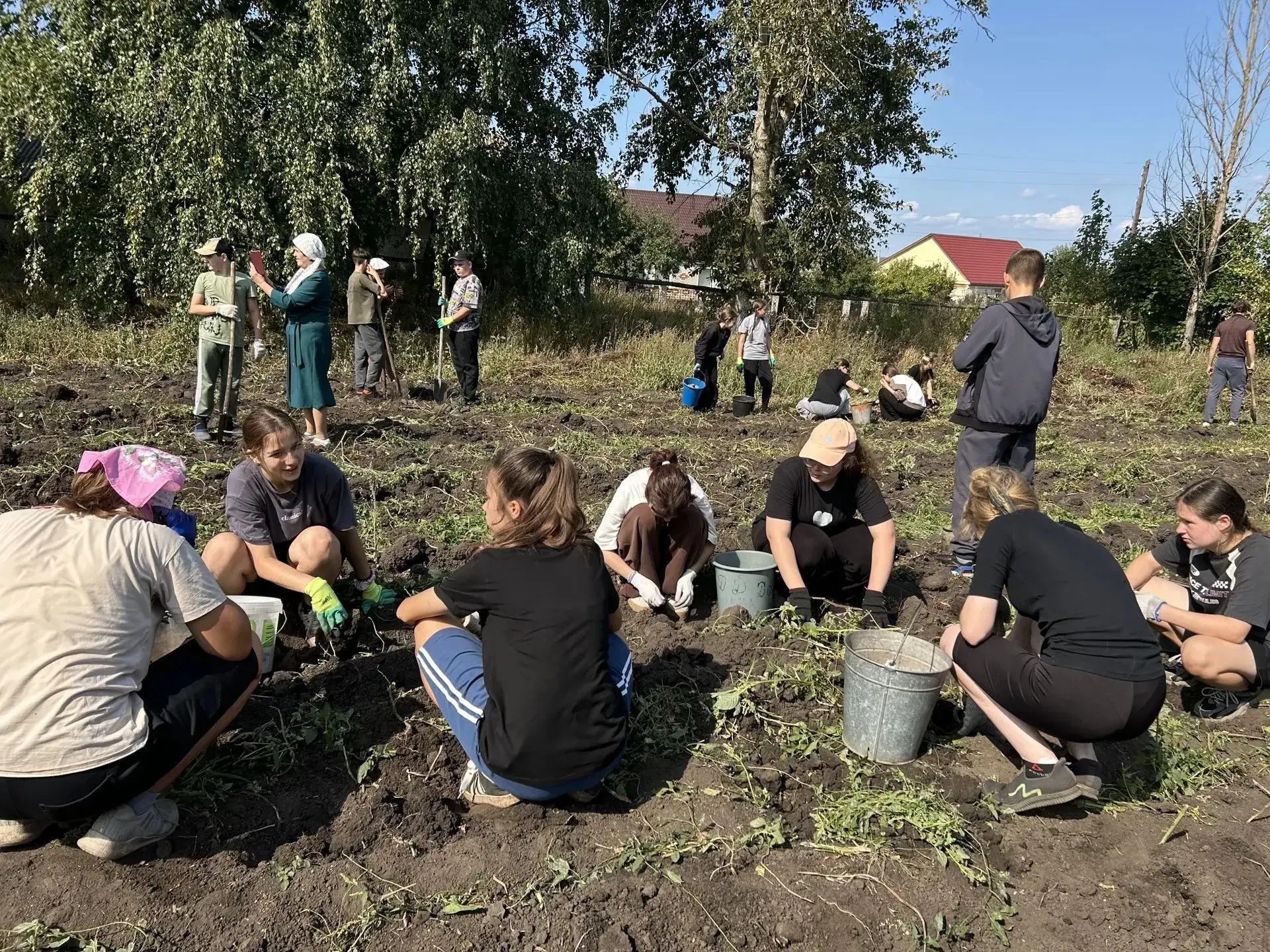 Уборка урожая в нашей школе! 🍽️🌾