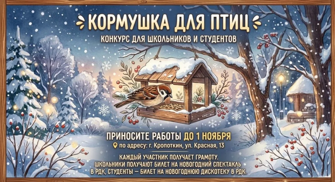 ❄️ Город замер в ожидании зимы, а птицам нужна ваша помощь! ❄️